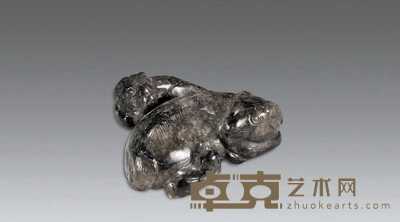 清 玉三羊开泰摆件 长7.5cm